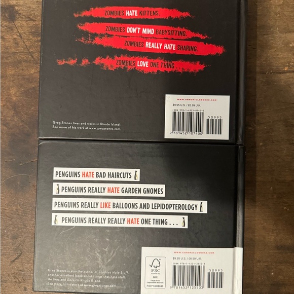 Penguins Hate Stuff and Zombies Hate Stuff books - Picture 2 of 2